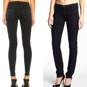 Hudson Black Colette Midrise Skinny Jean, Size 30, NWOT